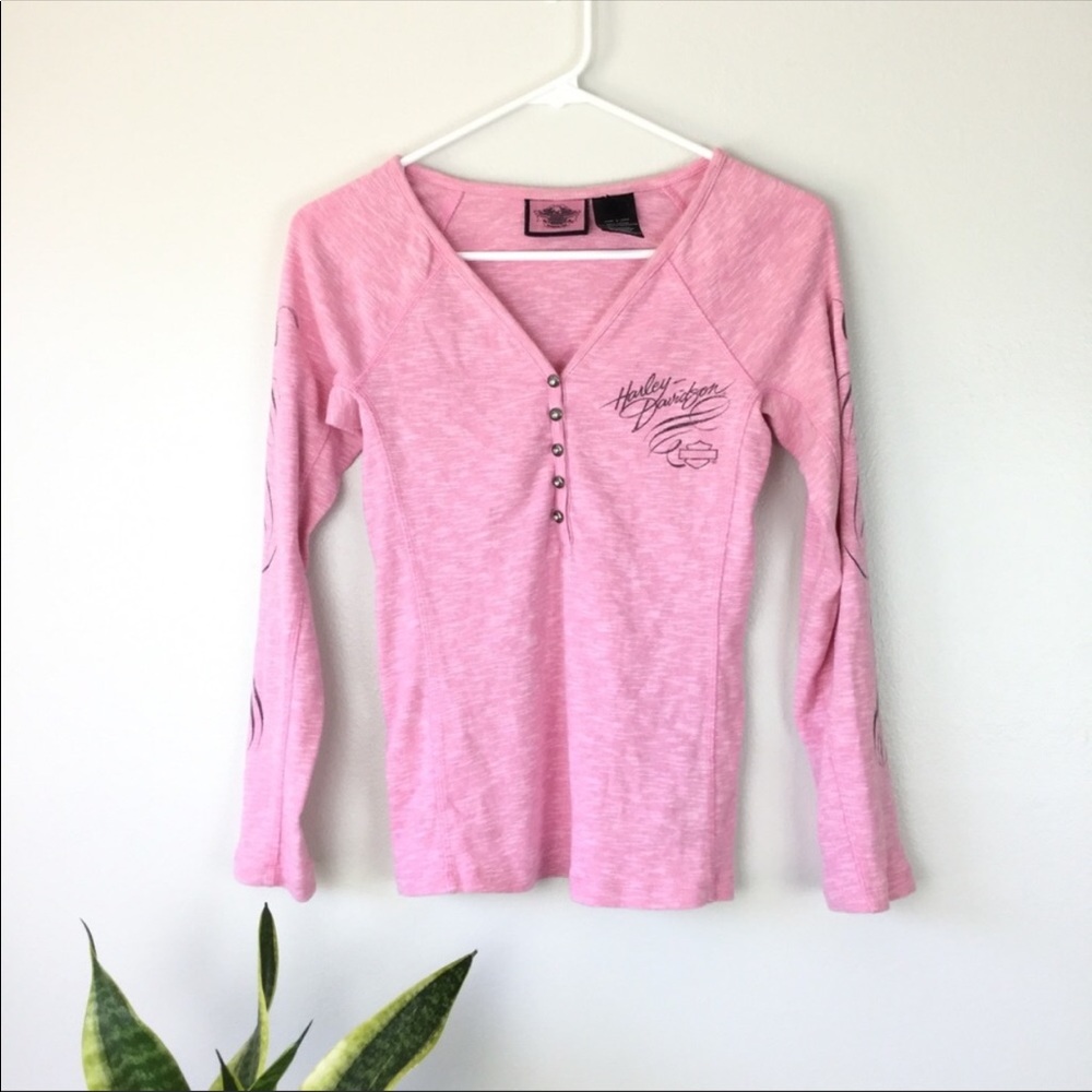 Harley Davidson pink label pink graphic thermal  s